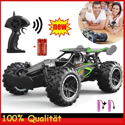 MARKENLOS Ferngesteuertes Auto RC 2,4 GHz 1:18 RC Auto Monster Truck 2WD Offroad 20km/h DE