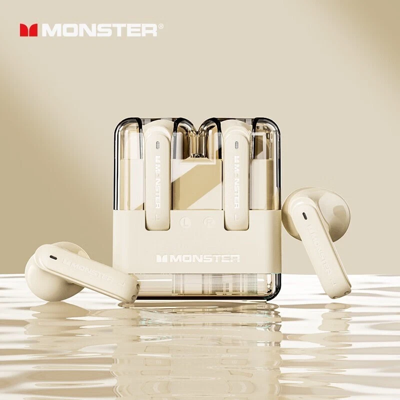 Original Monster XKT12 Gaming Earphones Bluetooth 5.3 TWS Wireless Headset HIFI - Image 3 of 4