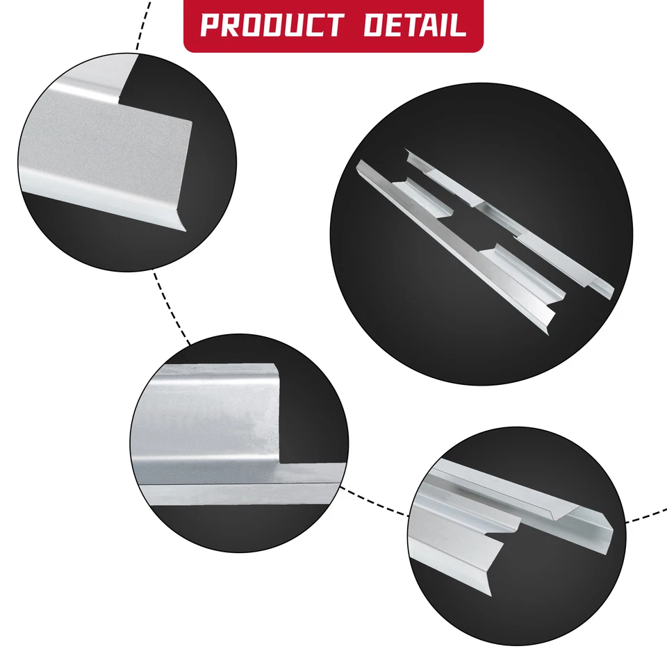 For 1992-1999 Chevy GMC C1500 K1500 SUBURBAN 4 DOOR OUTER ROCKER PANELS PAIR - Image 3 of 4