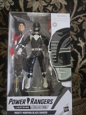 Hasbro Lightning Collection Mighty Morphin Black Ranger Action Figure w  Weapons