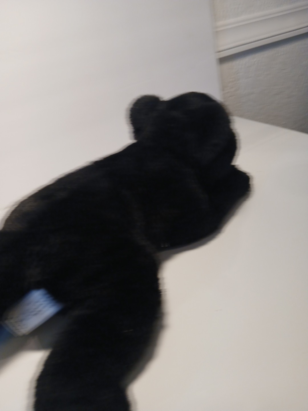 FAO Schwarz Black Panther Realistic Soft Plush Stuffed Animal 2020 16" Cat NWTs thumbnail 9