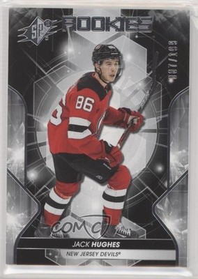 2019-20 SPx Rookies /199 Tier 2 Rookies Jack Hughes #100 Rookie RC 0i6