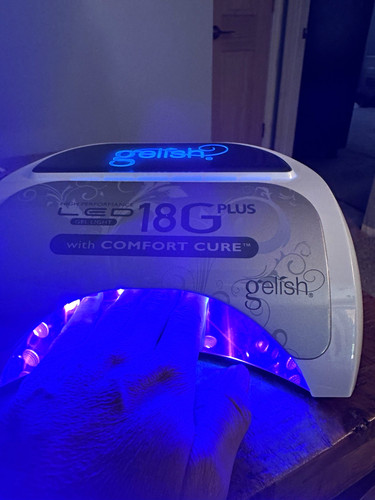 Gelish 18G Plus LED Nail Lamp Comfort Cure Electric Plastic White/Black/Gray