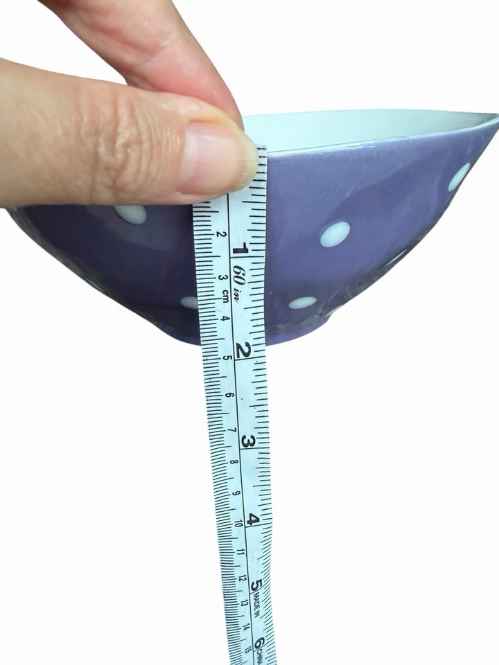 "Cuencos de cereales Maxwell & Williams Sprinkle cupé púrpura con lunares blancos 7""" Foto 4 de 4