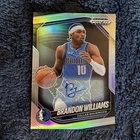 2024-25 Panini Prizm Black - Brandon Williams #219 Silver Prizm Autographs (AU)