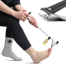 Long Handled Toenail Clippers Wide Jaw Opening, Free Bending, for Thick Nails...