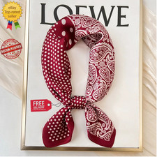 Luxury Silk Square Scarf Women's Designer Neckerchief Headscarf Purse Wrap SJ01