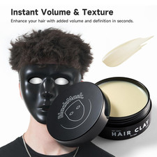Hair Clay Men 3.52 Oz Matte Finish Strong Hold Styling Adds Texture Volume