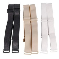 3Pairs Bra Straps Replacement 18mm Width Elastic Adjustable Removable Multi C...