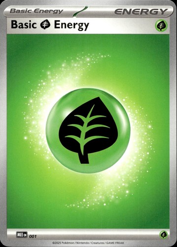 Basic Grass Energy - 001 1 Common Mega Evolution Energies Pokemon Near Mint