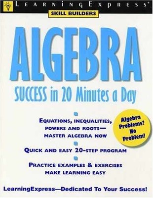 Algebra Success in 20 - Paperback, by Learning Express Editors - Acceptable w