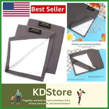 2-Pack Cotton Jewelry Cleaning Cloths