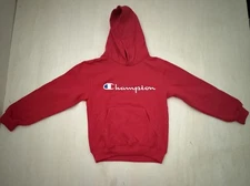 Champion Eco Authentic Youth Hoodie Red Pocket Red Size Small NWOT