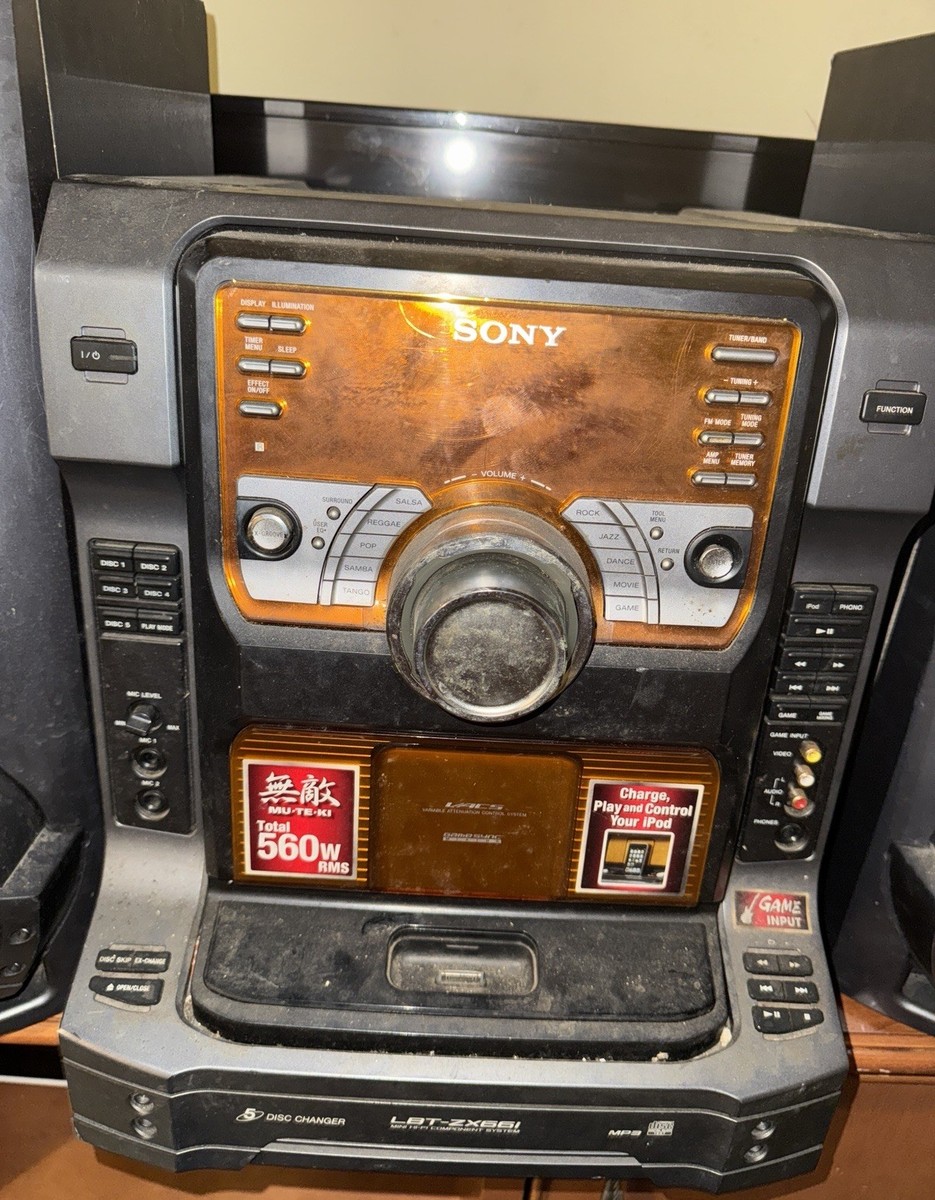 Sony LBT-ZX66i Mini Hi-Fi Stereo System w/ SS-ZX66i Speakers 5-CD