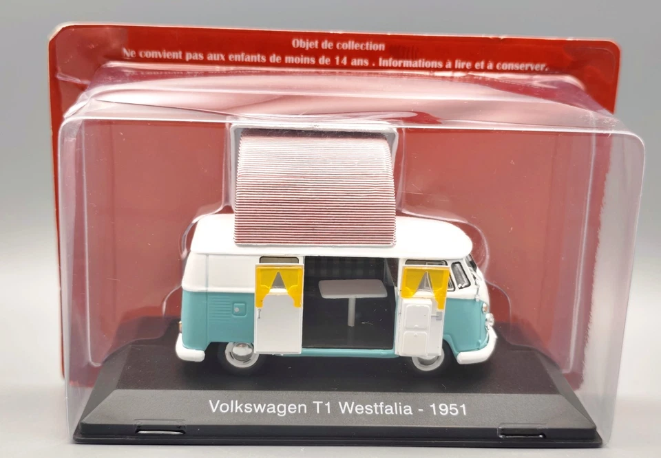 1:43 IXO Hachette Volkswagen T1 Westfalia 1951 - Photo 1/1