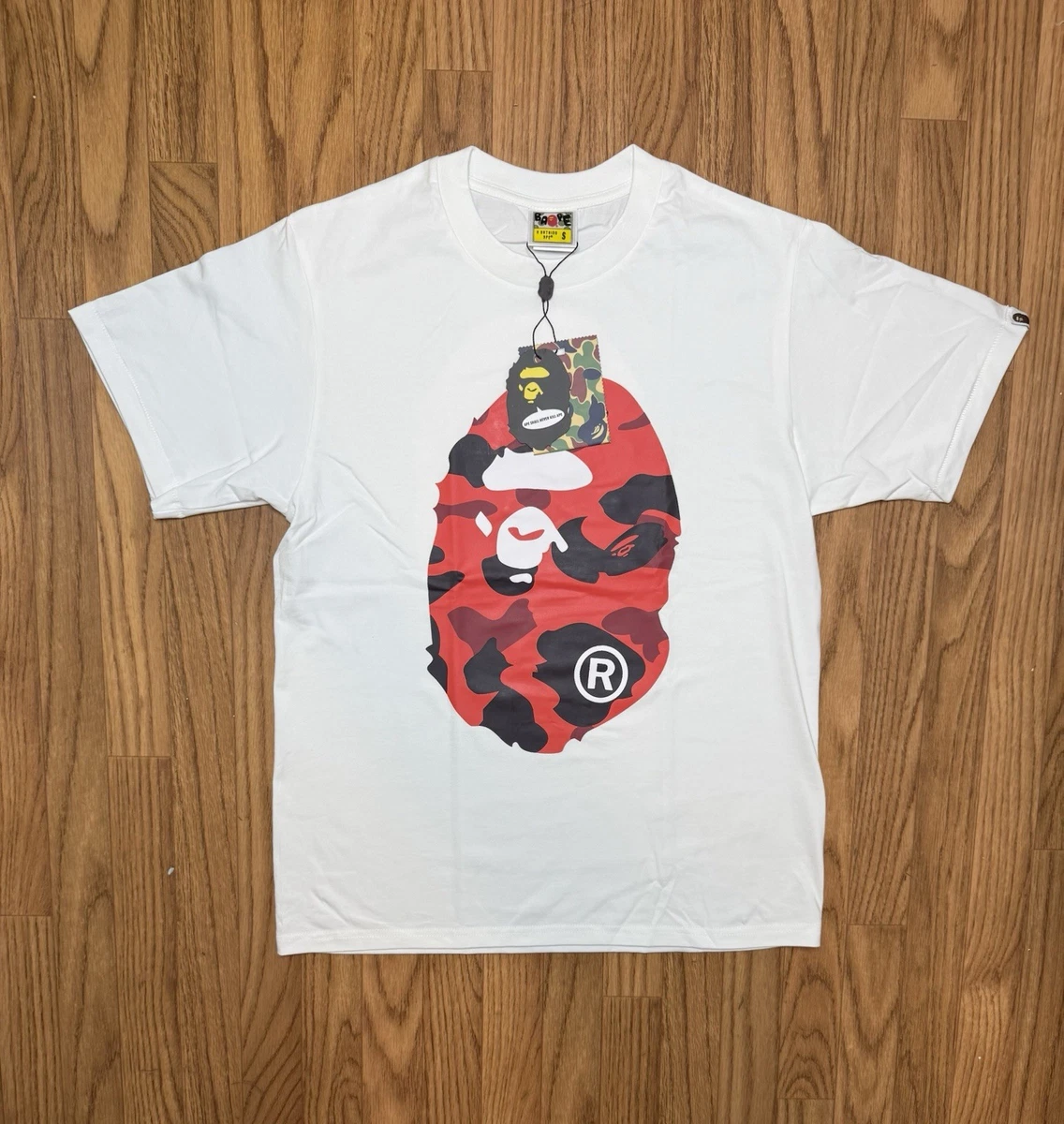 A Bathing Ape Short Sleeve White Shirts for Men for sale | eBay