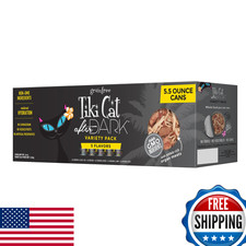 Tiki Cat After Dark Wet Cat Food 8-Pack 5.5oz High-Protein Non-GMO Adult