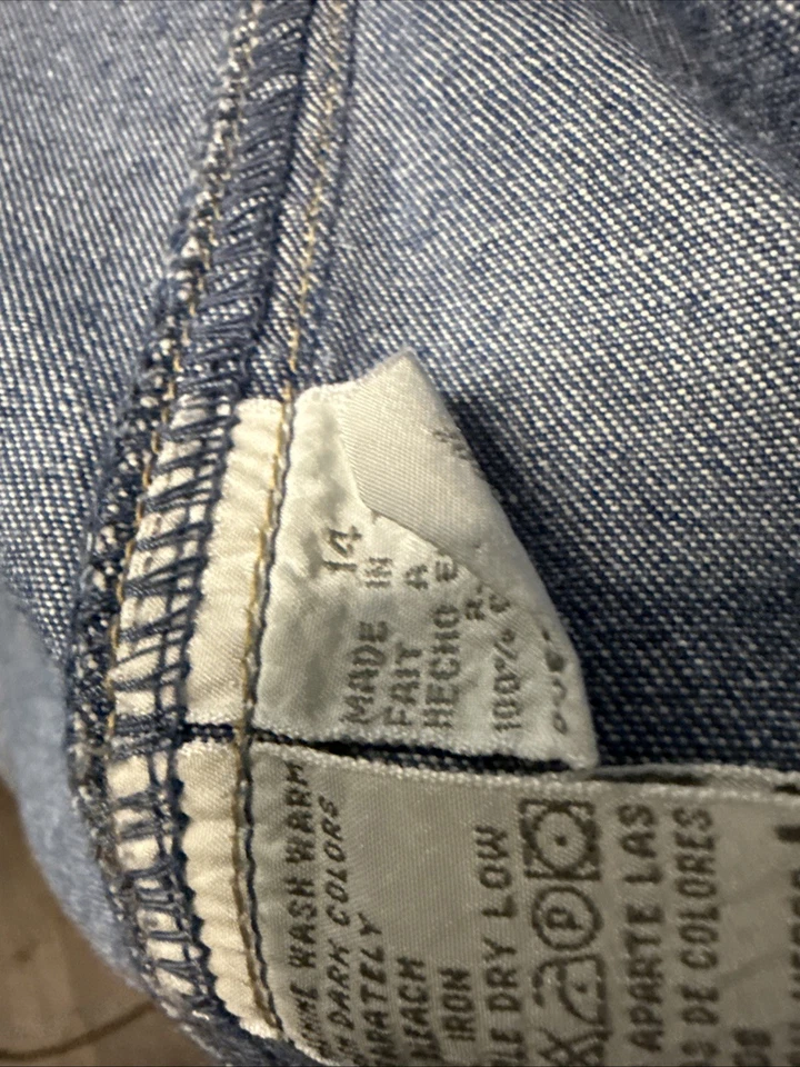 Blazer Vaquero Vintage Años 90 Y2K Liz Claiborne Talla 14 Preppy Clásico Foto 4 de 4