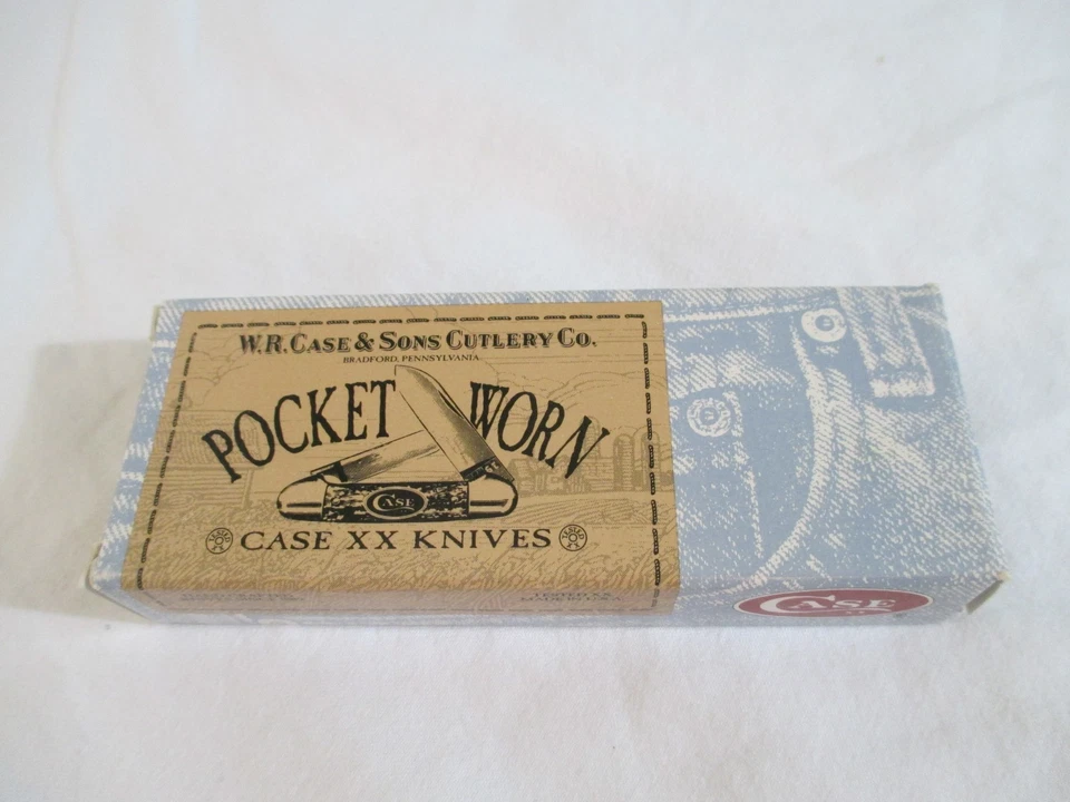 Case XX 1998 Pocket Worn Medium Olive Green Stockman 6347 SSM, Item 00809 - Image 3 of 4