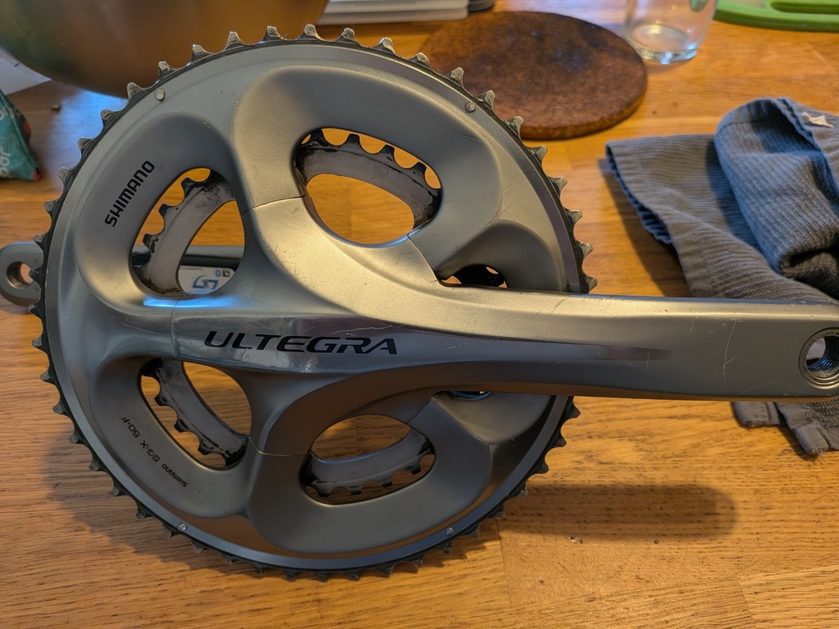 SHIMANO ULTEGRA FC- 6700 165mm シルバー Shimano Ultegra FC-6700 Road Crankset 172.5mm 50/34 Left Side