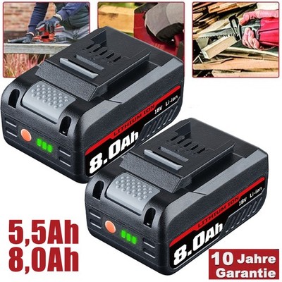 2x 8,0Ah Akku Für Einhell 18V Ersatzakku POWER X-CHANGE Lithium PXC Batterien