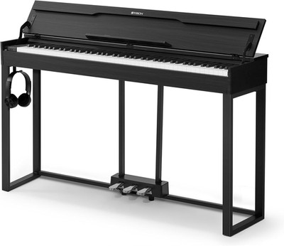 88 Keys Digital Piano, Hammer-Action Fully Weighted Keyboard, Cover Designed Ele