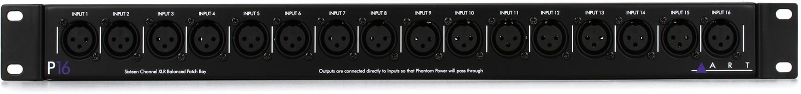ART P16 16-канальный балансный коммутационный отсек XLR 2 шт в комплекте 32690₽