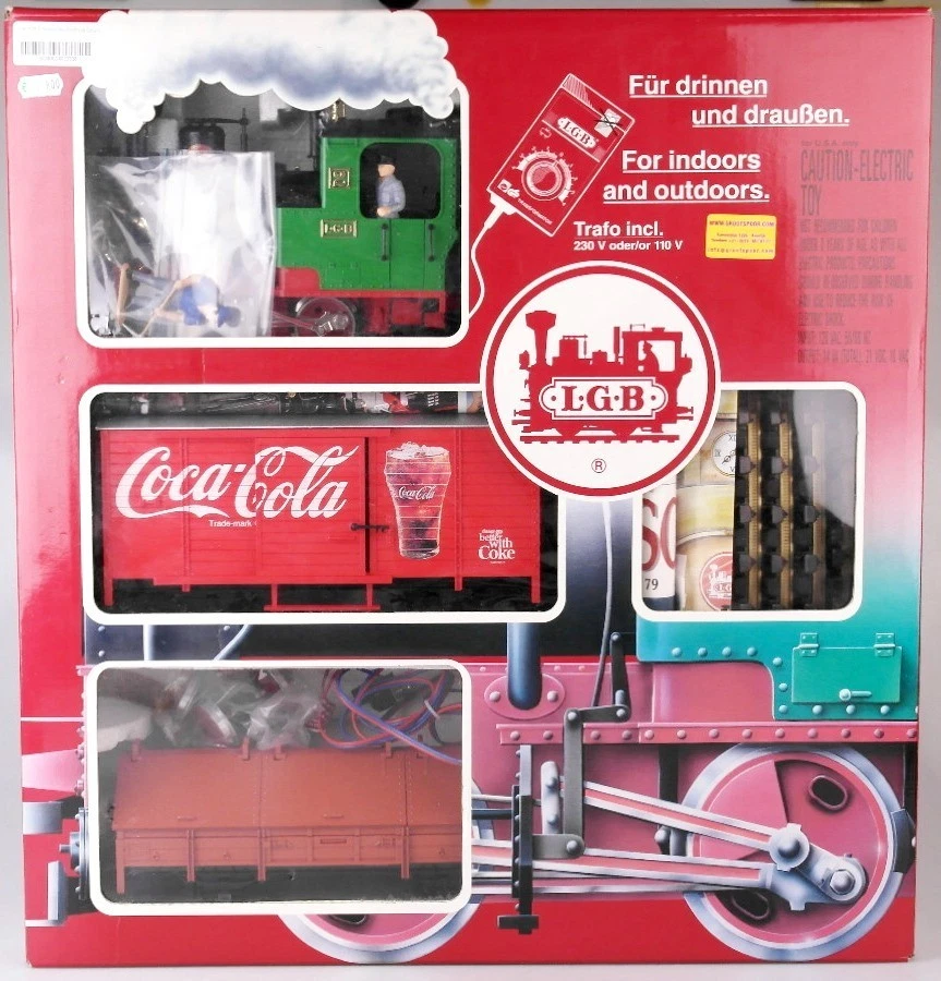 LGB Spur G 70417 Startset mit Stainz Dampflok und zwei Güterwagen, OVP, top!