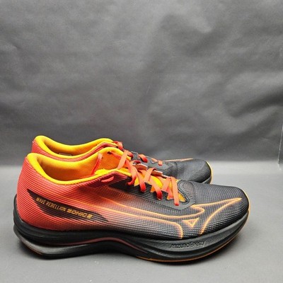 Mizuno Wave Rebellion Sonic 2 Running Shoes Mens 11 Black Red Training Sneakers