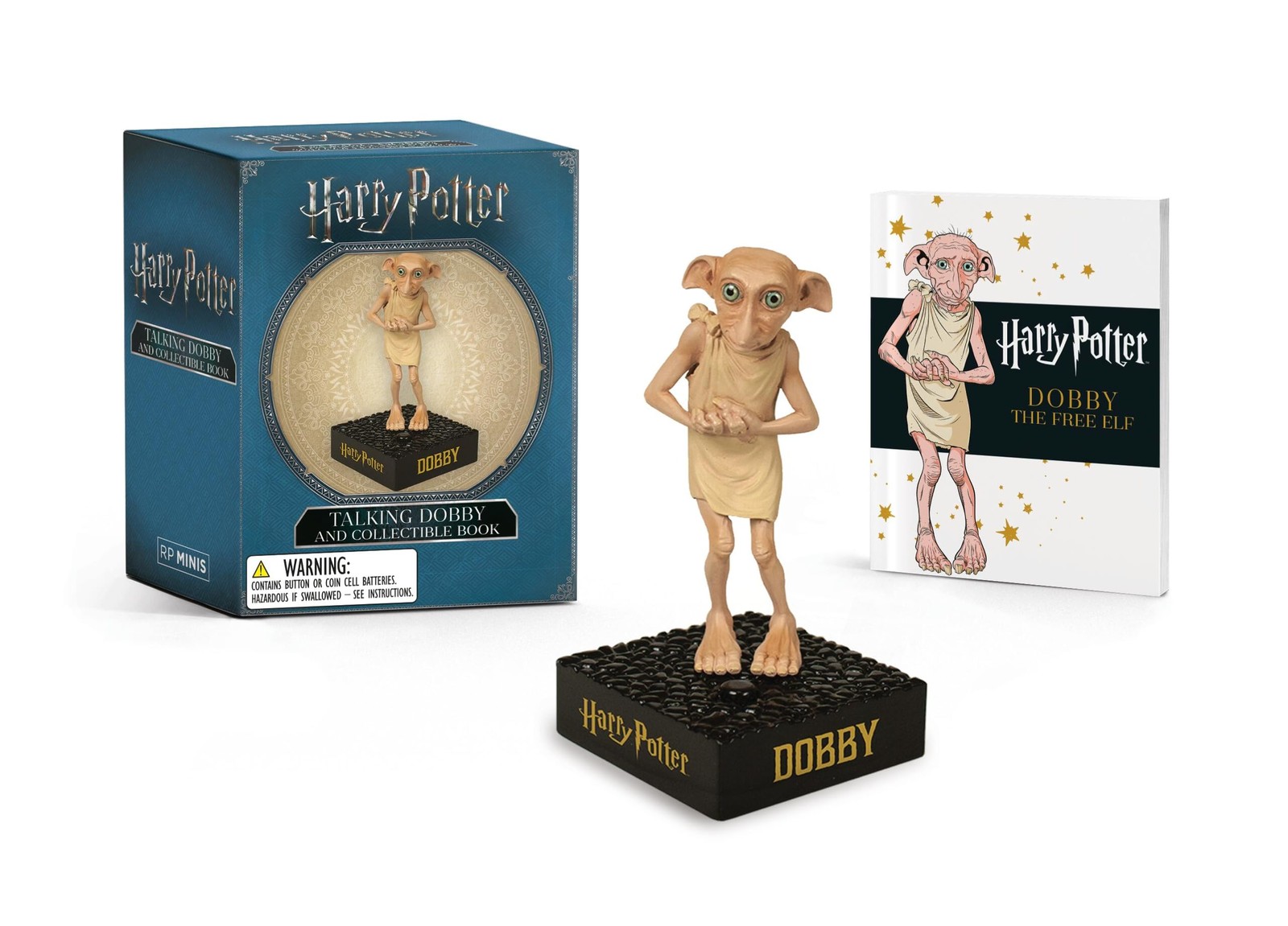 Harry Potter Talking Dobby and Collectible Book by Running Press - Image 4