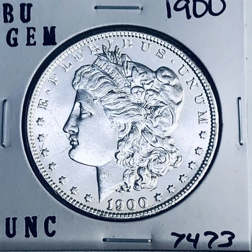 1900 BU GEM MORGAN SILVER DOLLAR UNC MS+++ U.S. MINT RARE COIN 7473