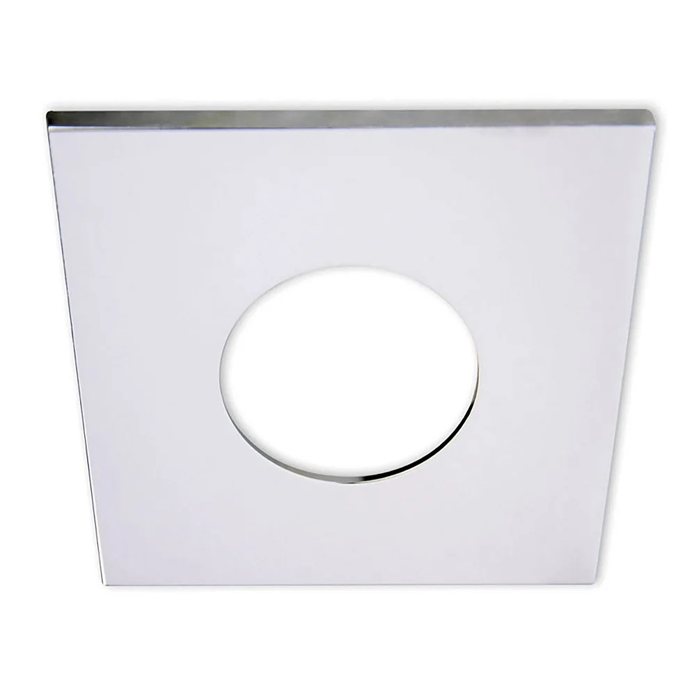 Cover Aluminium ECKIG für Einbaustrahler Sys-68, Chrom - Bild 2