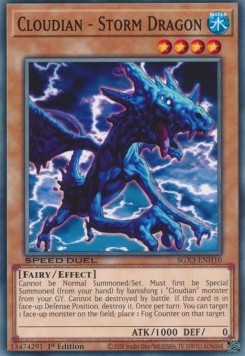 YuGiOh Cloudian - Storm Dragon SGX3-ENH10 Common Englisch Neu 1st