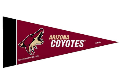 Arizona Coyotes NHL Mini Pennant 4 x9'' Felt Flag Defunct Team Now Utah Mammoth