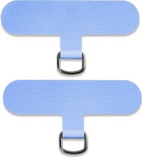 Phone Tether Tab for iPhone, Cell Lanyard Patch, Strap Blue