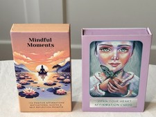 2 Pack Lot Daily Positive Affirmation Cards for Women Inspire  Motivate