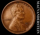 1913-S Lincoln Wheat Cent - Choice Extra Fine  Semi-key  Better Date  #L4630