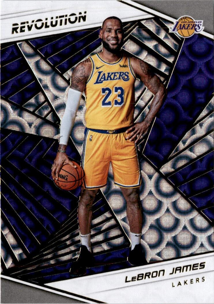 2018-19 Panini Revolution #40 LeBron James Groove Los Angeles Lakers
