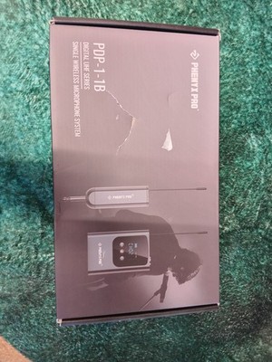 Phenyx Pro PDP-1-1B Digital UHF Series Single Wireless Microphone System. 