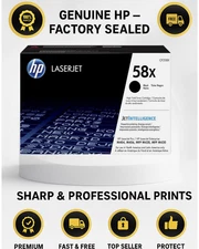 HP 58X CF258X High Yield Black Toner – Genuine, Sealed, Reliable for Business