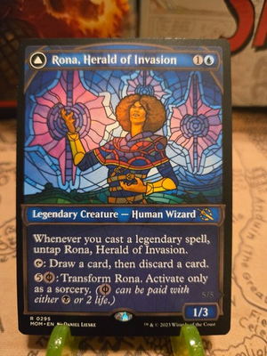 #ad #ad MTG Rona Herald of Invasion March of the Machine Regular Showcase Rare NM $2.29