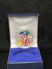 Painted - 2000 American Eagle Silver 999 Fine S$1 Dollar Coin