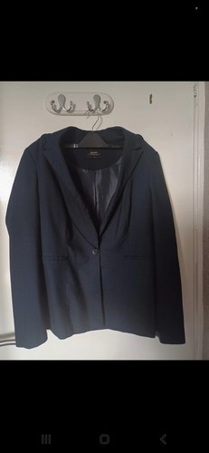 Matalan Papaya Ladies Navy Blue Jacket Blazer Size 12 Very Good Condition - Picture 1 of 2
