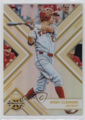 2018 Panini Elite Extra Edition Opti-Chrome Gold Prizm 2/10 Kody Clemens #78 ms9