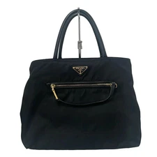 Prada Nylon Shoulder Bag BN1825 Black Vintage Authentic