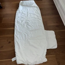 Frontgate  79" X 29" White Cushioned Velour Chaise Lounge Cover New Without Box