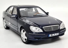 Norev 1/18 Mercedes Benz S55 AMG 2000 Blue Metallic Diecast Scale Model Car