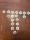 18 Silver Kennedy Half Dollars 1964-1969 (1x 90% Silver, 17x 40% Silver)