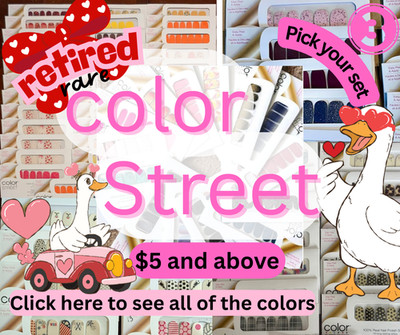     Rare Retired Color Street Nail Polish Strips free shipping    