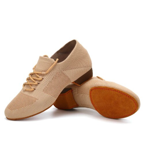 Women Dance Shoes Knitted Shoes sole Low Heel Latin Training Shoes Ballet - Picture 4 of 28